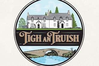 do make an modern high quality island logo