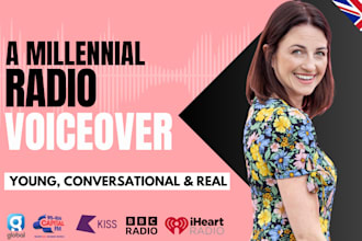record a british voice over for your radio and podcast intro