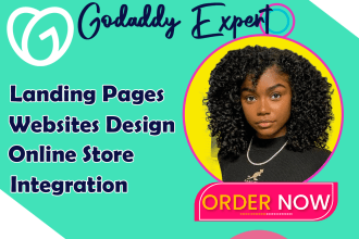 godaddy website design, godaddy website redesign redesign godaddy landing page