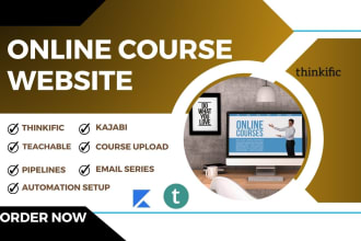 setup thinkific, thinkific online course website, thinkific website