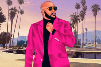 make gta style portrait from your image