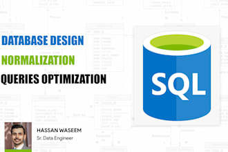 assist in design and develop of databases, data modeling,optimization of queries