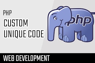do custom PHP programming