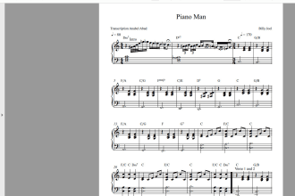 transcribe any instrument or vocals to sheet music