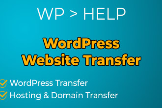 transfer your wordpress site in 5 hours