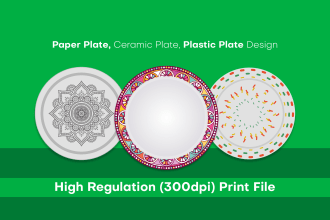 do your paper, plastic, ceramic plate design