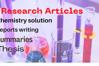 be your biology and  chemistry research articles writer