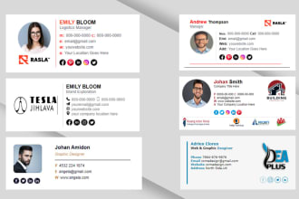 create a professional clickable HTML email signature