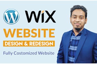 design and redesign wordpress and wix website