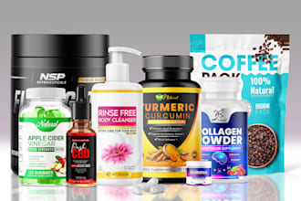 do product label design and supplement label design