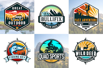 design adventure, outdoor, camper trailer rv, hunting, fishing logo and t shirt