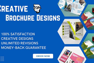design bifold, trifold, brochure, business flyer or postcard