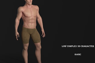 model a stylized game ready 3d character with pbr textures