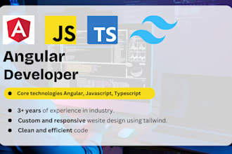 develop websites and web apps using angular and typescript