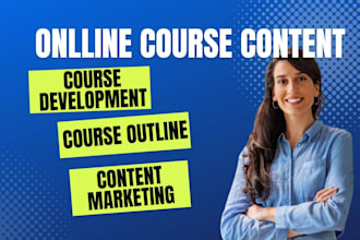 do course development, online course content creation, online course content