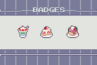 create pixel art twitch sub or bit badges