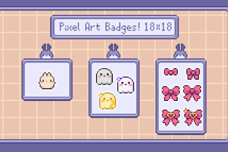 create pixel art twitch sub or bit badges