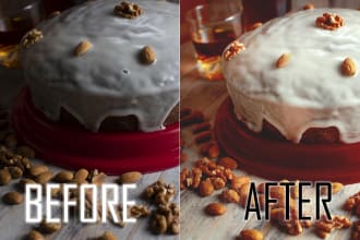 do food photo editing using photoshop