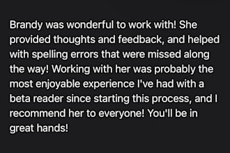 work with you on your fantasy novel