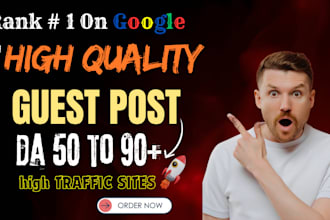 build white hat SEO backlinks, guest post services