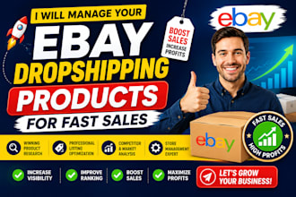 manage ecommerce management for your ebay dropshipping store