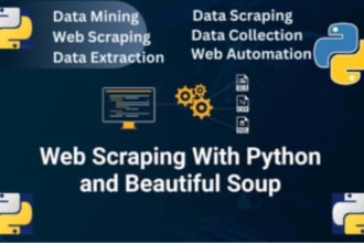 do python web scraping, data extraction, data mining, collection