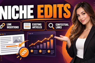 get you niche edits and link insertions on relevant sites