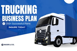 write a trucking business plan with financial model