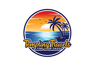 create a timeless beautiful travel and hotel logo