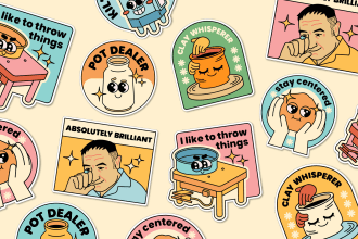 create a cartoon sticker pack for you