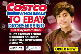 do ebay products listings via tools and manual costco to ebay wholesale dropship
