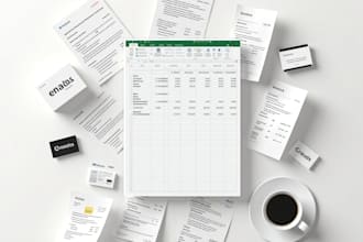 enter business card data into excel or google sheet or hubspot or monday