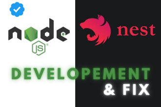 do  nodejs nestjs postgresql mysql mongodb backend api
