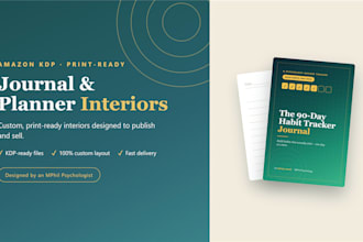 design a KDP journal, planner or low content book interior