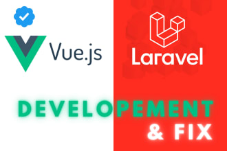 do laravel php vue js postgresql mysql backend api