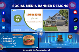 social media banner and cover design