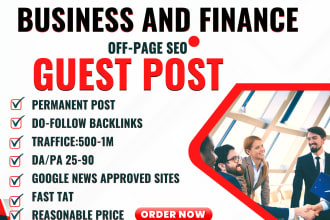 do manual business and finance dofollow guest posts with authority backlinks