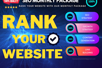 rank your website with SEO monthly package