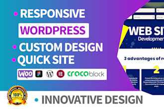 development custom templates wordpress and elementor