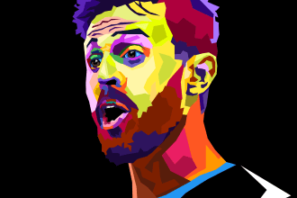 make your face photo into wpap pop art style