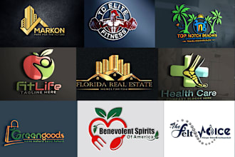 design creative elegant and modern minimalist business logo with copyrights