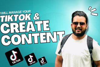 be your tiktok manager and content creator