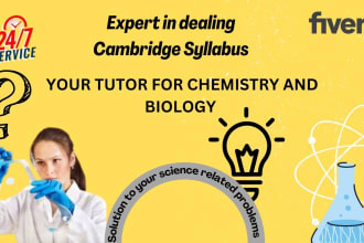 teach and assist you in chemistry and biology