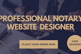 build VIP notary website, notary logo and notary landing page with fast delivery