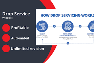create profitable and professional drop service website