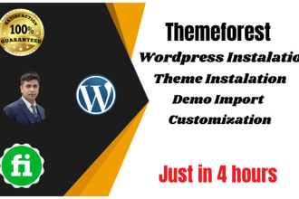 install and customize your wordpress themeforest theme