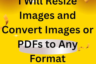 resize images and convert images or pdfs to any format fast