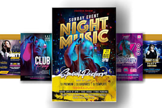 professionally original world class invitation party flyer design