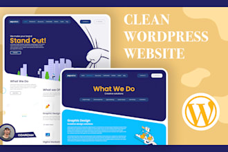 create a clean wordpress website for your business