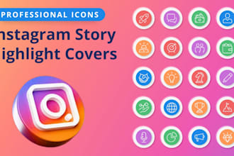design instagram story highlight covers icons for you